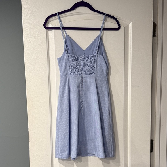 Lulu's Light Blue Striped Dress - Picture 2 of 2